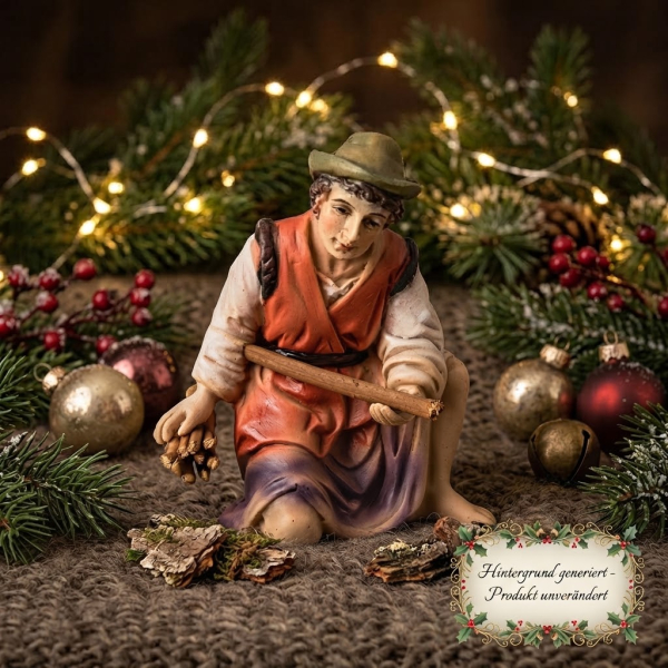 Krippenfigur „Holzsammler“ – Liebevoll gestaltete Krippenfigur K963-11